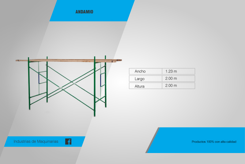 fabricación de andamios